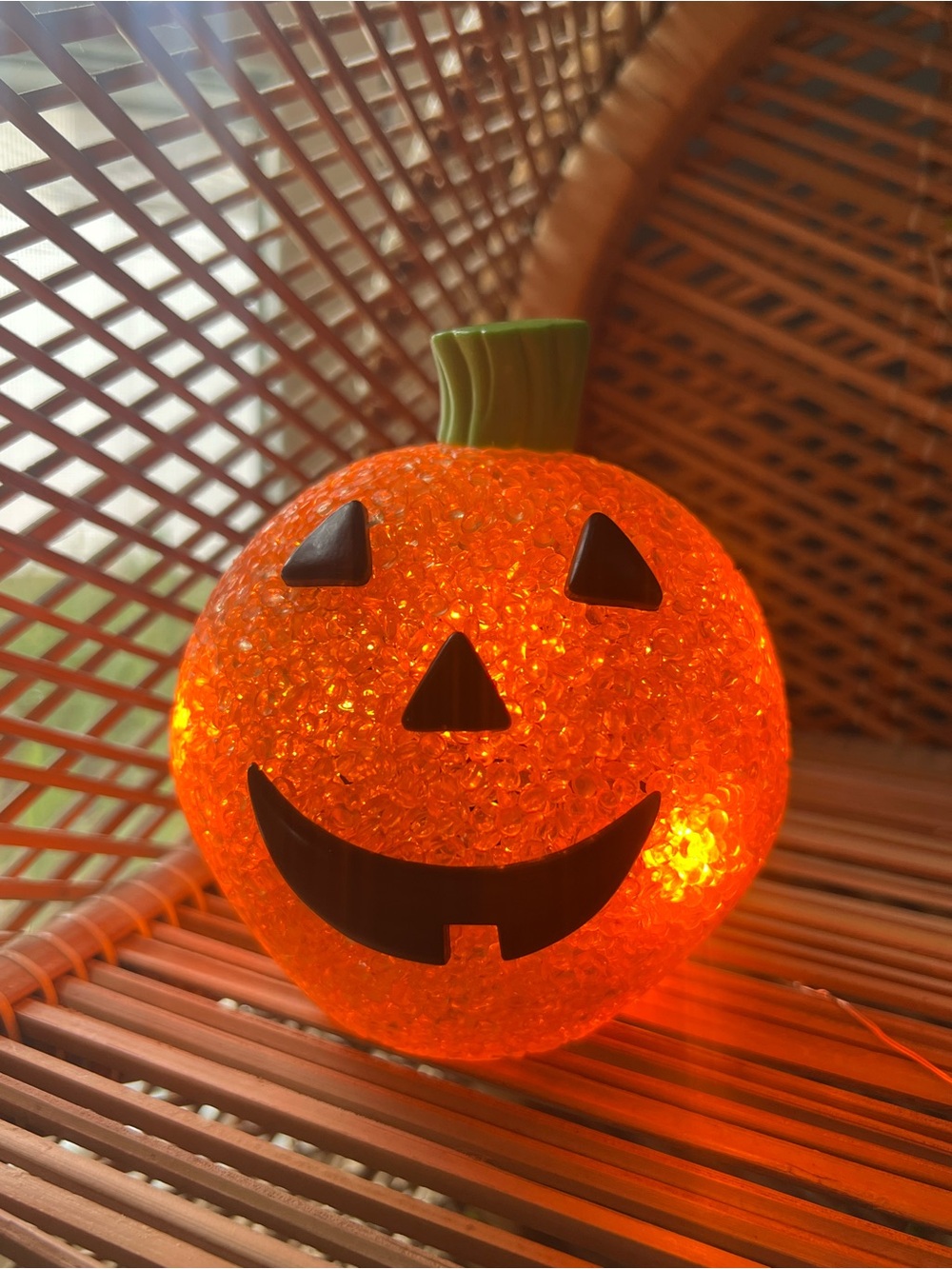 Vintage Melted Plastic Popcorn Jack O’Lantern
